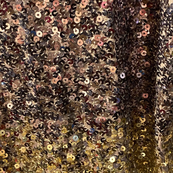 Express size M hombre sequined top cotton w bling! - Picture 3 of 6